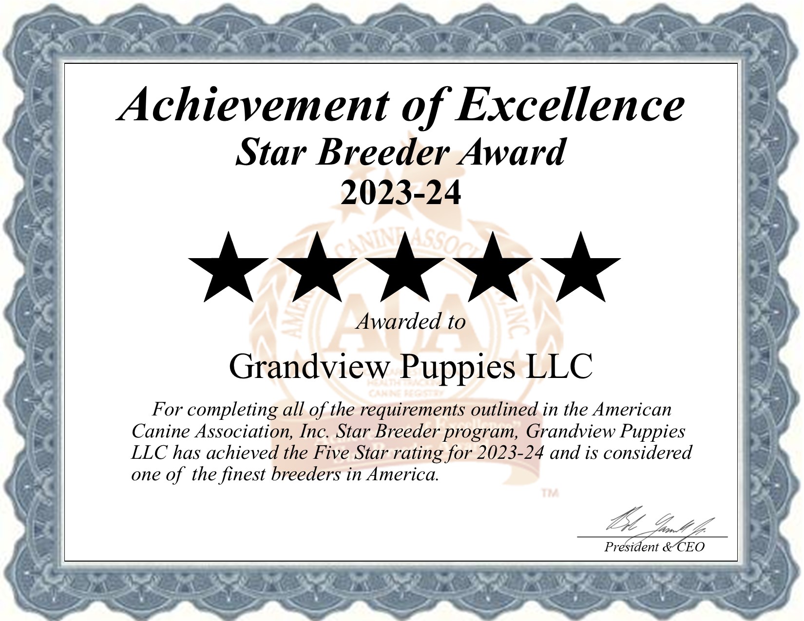 Grandview Puppies, LLC, dog, breeder, star, certificate, Grandview Puppies-LLC, Porter, MN, minnesota, puppy, dog, kennels, mill, puppymill, usda, 5-star, aca, ica, registered, Yorkshire Terrier, none